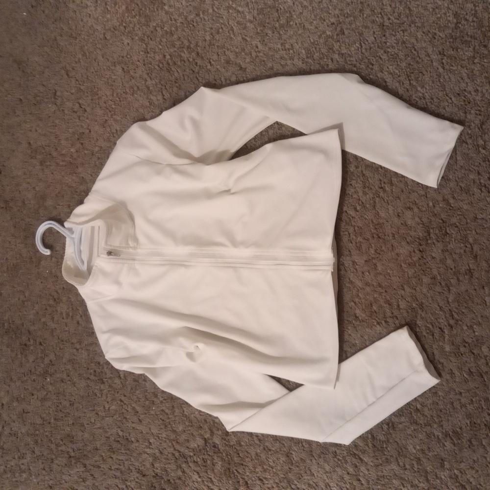 White Zip-Up Jacket - Picture 2 of 2